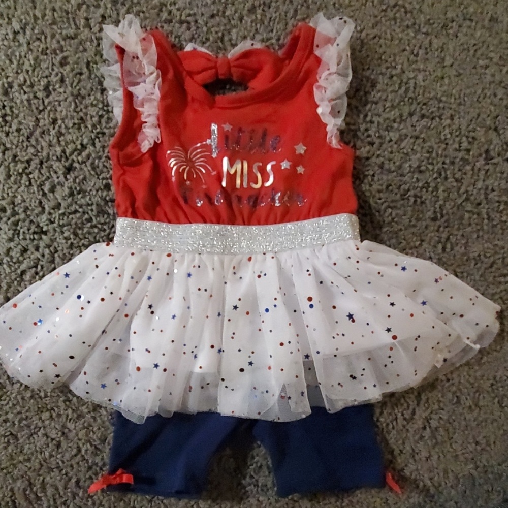 4th of July 18 month outfit